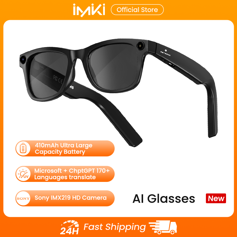 Audio Music Recording - IMIKI KI-Smart-Brille mit 4K 800W Kamera,