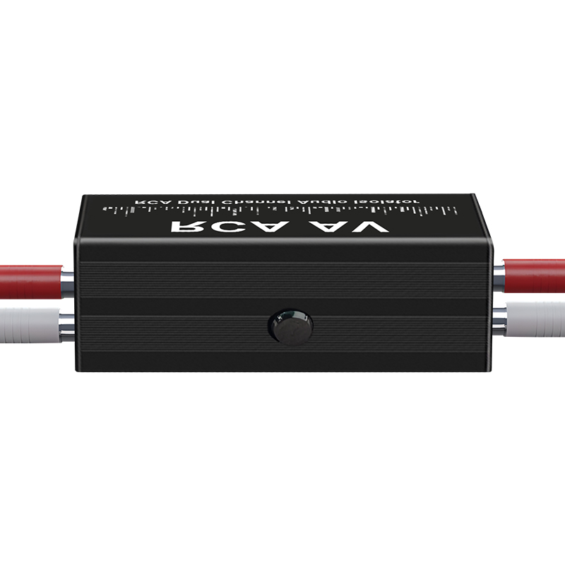Audio Music In - Tragbarer 2-Kanal-RCA-Erdungsschleifenisolator Professioneller Hum-Eliminator Audio-Signalisolator Rauschfilter