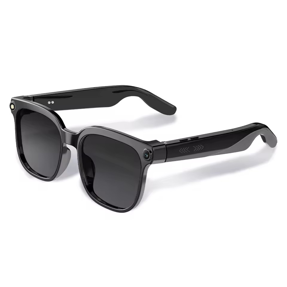 Audio Music To Video Ai Free - M02S KI-Smart-Brille mit 8MP-Kamera, Bluetooth-Sonnenbrille, Aufnahme,