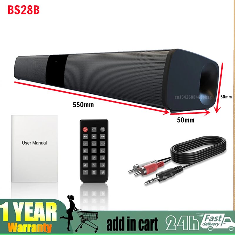 Audio Music Visualizer Free - 40W Wireless Bluetooth Soundbar Stereo Lautsprecher