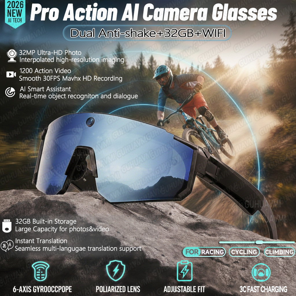 Audio Music Recording - Neue KI-gestützte Smart-Schieß- und Aufnahmebrille mit