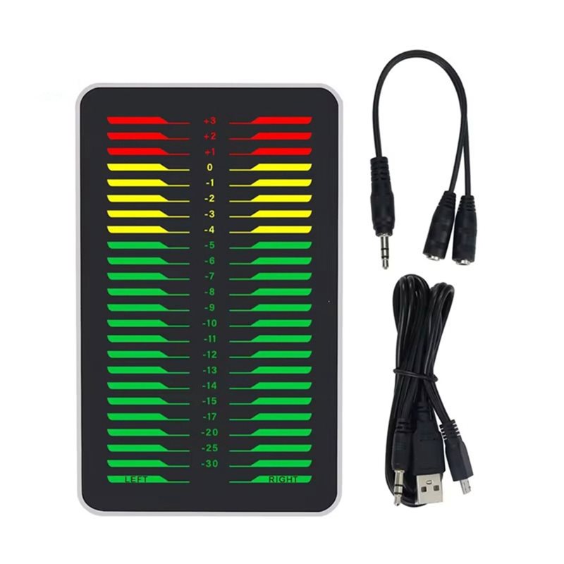 Audio Music Visualizer Free - B50B-AK_DB24D_PRO Zweikanal-LED-Musikpegel-Spektrumanzeige DIY Audio-Visualisierer für Verstärker