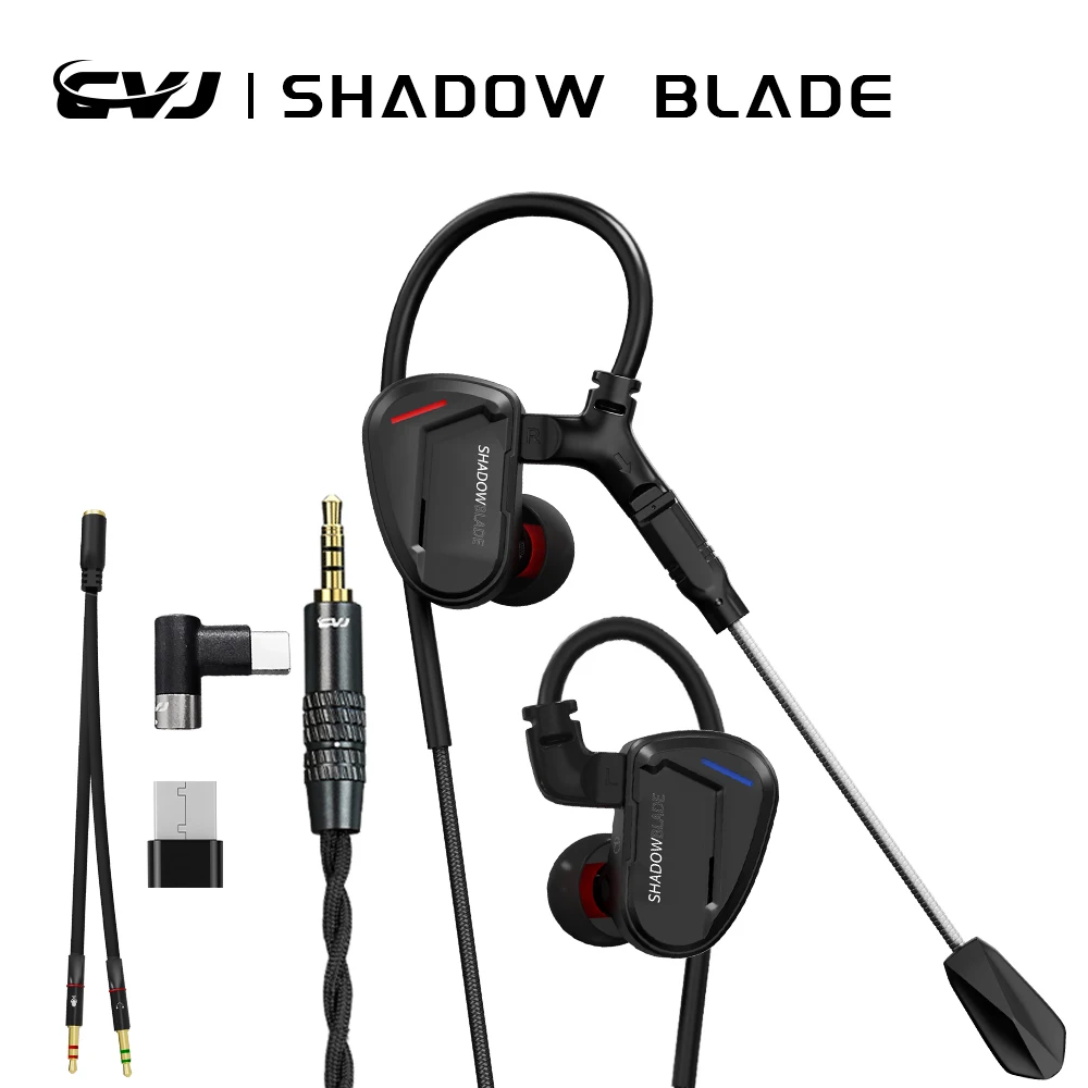 Audio Music Technology - CVJ Shadow Blade In-Ear-Monitor-Kopfhörer mit abnehmbarem