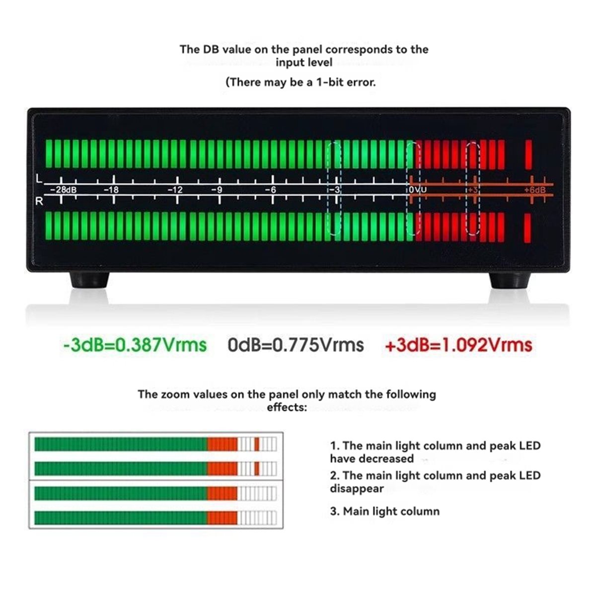 Audio Music Visualizer Free - A40I VU56-PRO Zweikanal-Musik-Spektrumanalysator LED-Schallpegelmesser MIC Musik-Spektrum-Visualisierer
