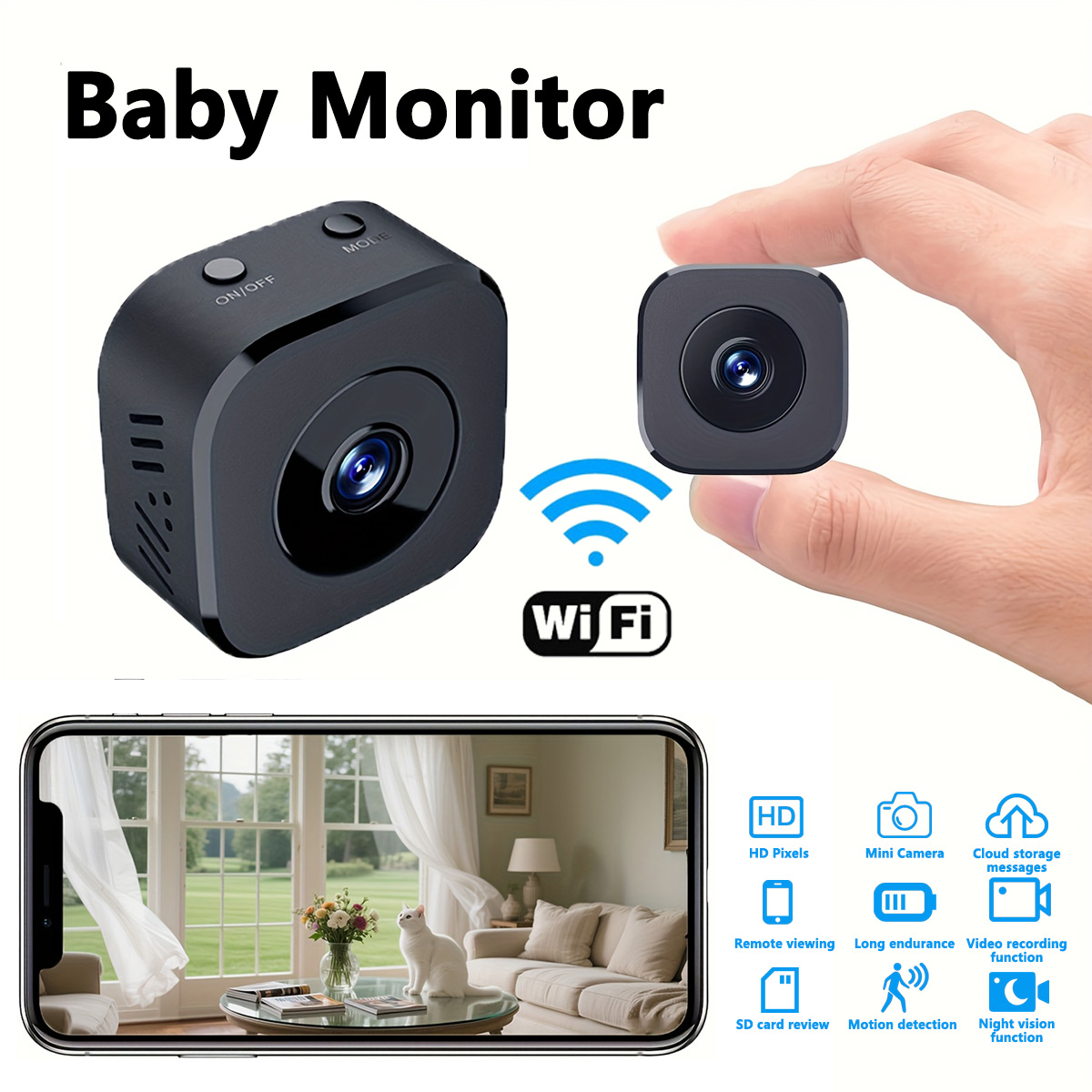 Audio Music Recording - 1080P HD Mini WiFi Kamera Indoor