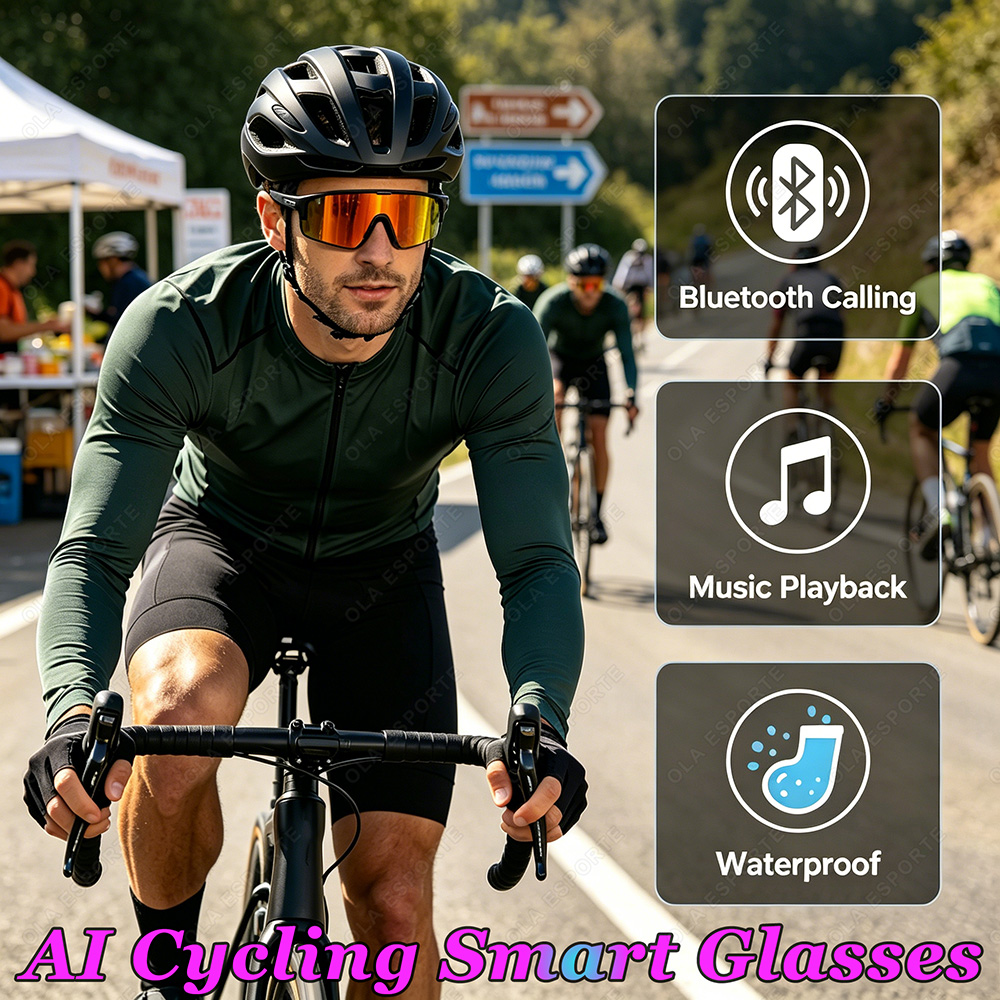 Audio Music Technology - Outdoor-Radsport Bluetooth Smart-Brille Technologie Audio-Anruf Fernbedienung