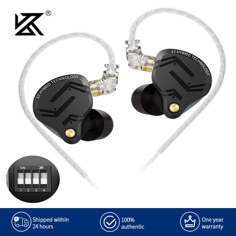 Audio Music Technology - KZ ZS12 PRO X Metall-Kopfhörer 1DD+5BA