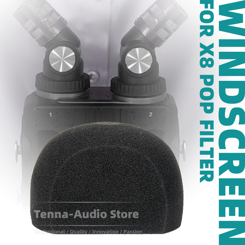 Recording Pop Filter - Windschutzscheiben-Mikrofonschaum, winddicht, Schwamm, Windschutz für TASCAM