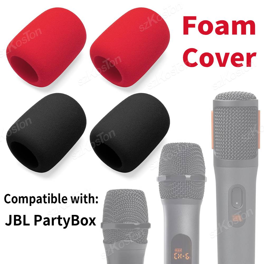 Recording Pop Filter - 2er-Pack Mic-Schaumstoff-Abdeckung, kompatibel mit JBL PartyBox