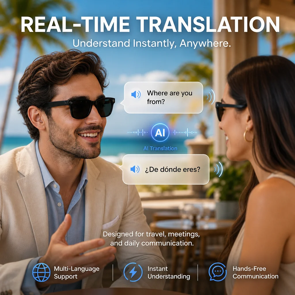 2026 Neue KI-Kamerabrille 8MP  – Audio Music To Video Ai Free Bewertung und Preis