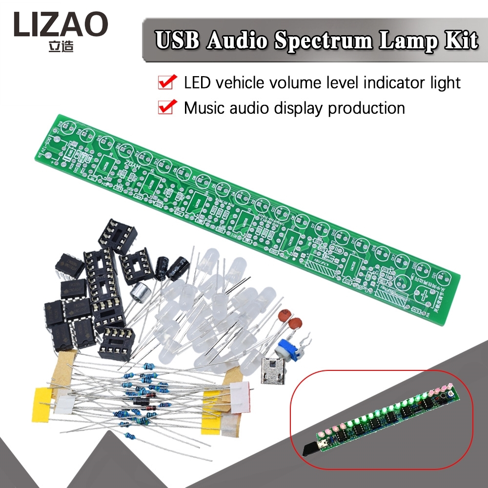USB Audio-Spektrum-Lampen-DIY- – Audio Music Visualizer Free Bewertung und Preis