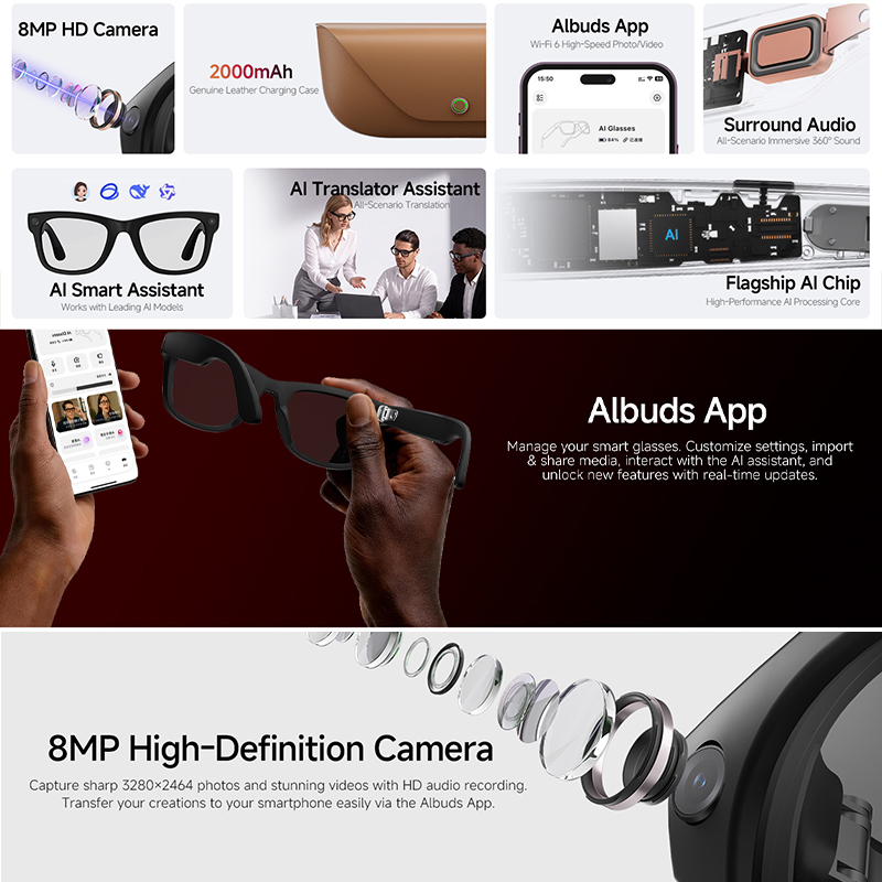 2026 Neue KI-Smart-Brille mit  – Audio Music To Video Ai Free Bewertung und Preis